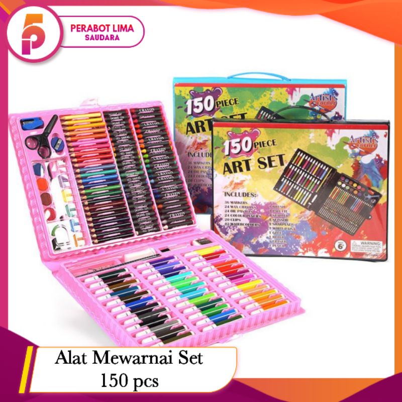 

Alat Mewarnai set 150 pcs/crayon set 150 pcs