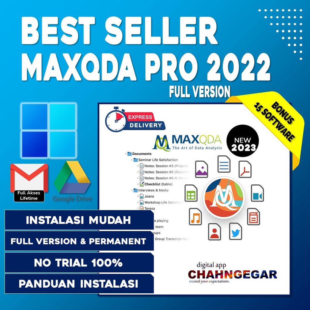 MAXQDA Analytics Pro 2022 Full Lisensi Lifetime Software Analisis statistik MAXQDA Pro 2020