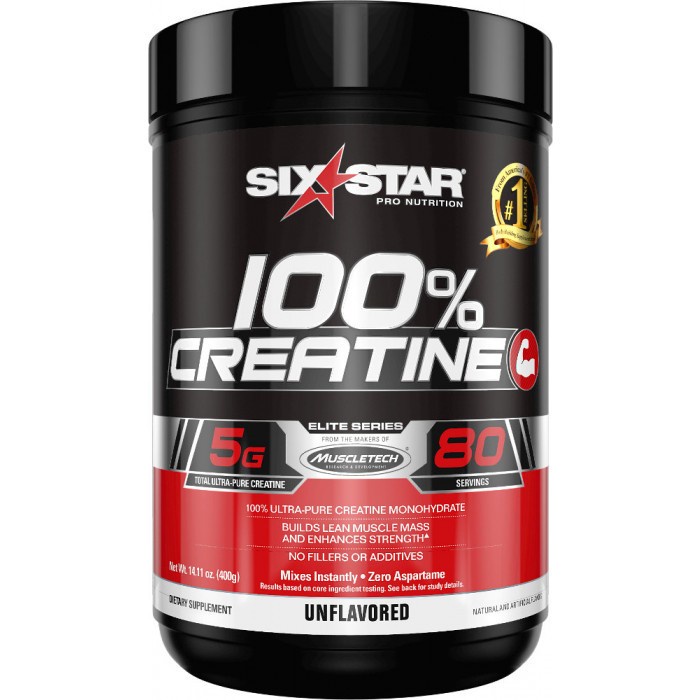 Six Star 100% Creatine 80 Servings Elite Series Six Star Pro Nutrition Original