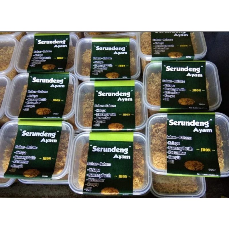 

90 GRAM SERUNDENG AYAM