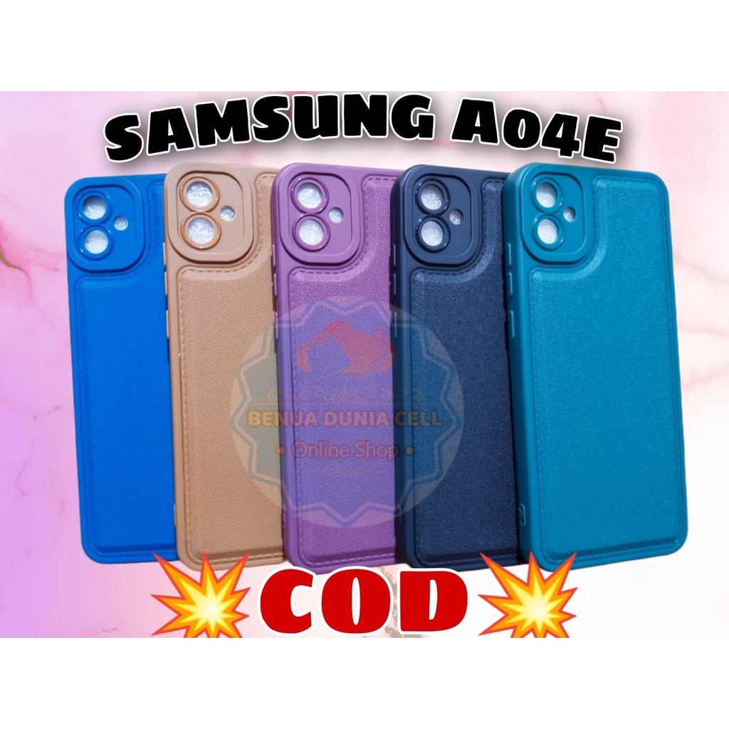 SAMSUNG A04 A04E A10 A10S SOFTCASE LEATHER CASE PRO - BDC