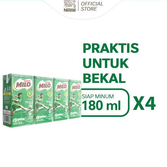 

♠ Nestle Milo ACTIV-GO Susu UHT Coklat 4 x 180 mL