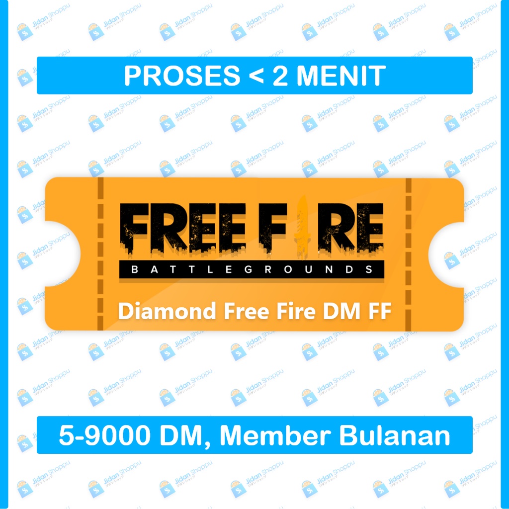 [NEW PRICE] Top up Diamond Free Fire Murah via ID DM FF Promo 375- 2720 Diamond Free Fire 2400 - 980