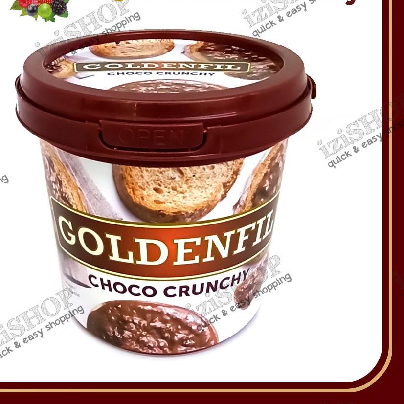 

➴ GOLDENFIL Choco Crunchy - Selai Coklat Renyah Kemasan 1 kg ➻