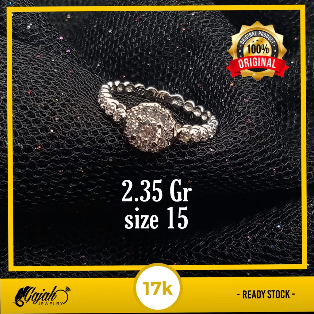 Cincin emas 17k - 2.35 gr kadar 750 - 4293