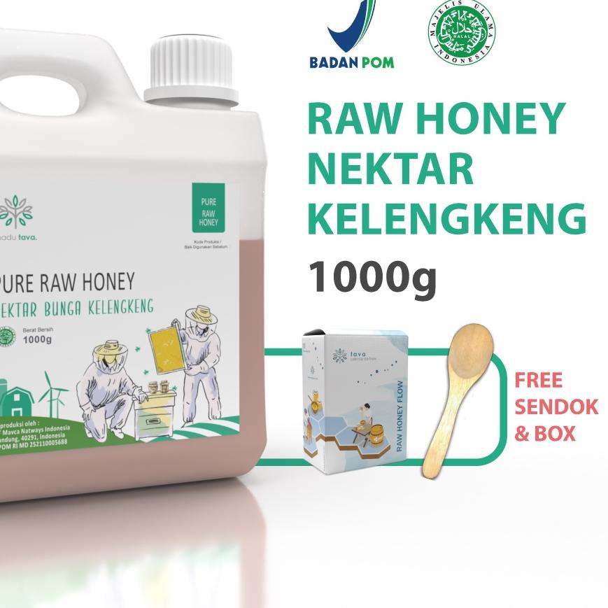 

✺ Asli Murni 1kg Tava Grade A Nektar Kelengkeng 100% Alami Pure Natural Raw Honey ☆