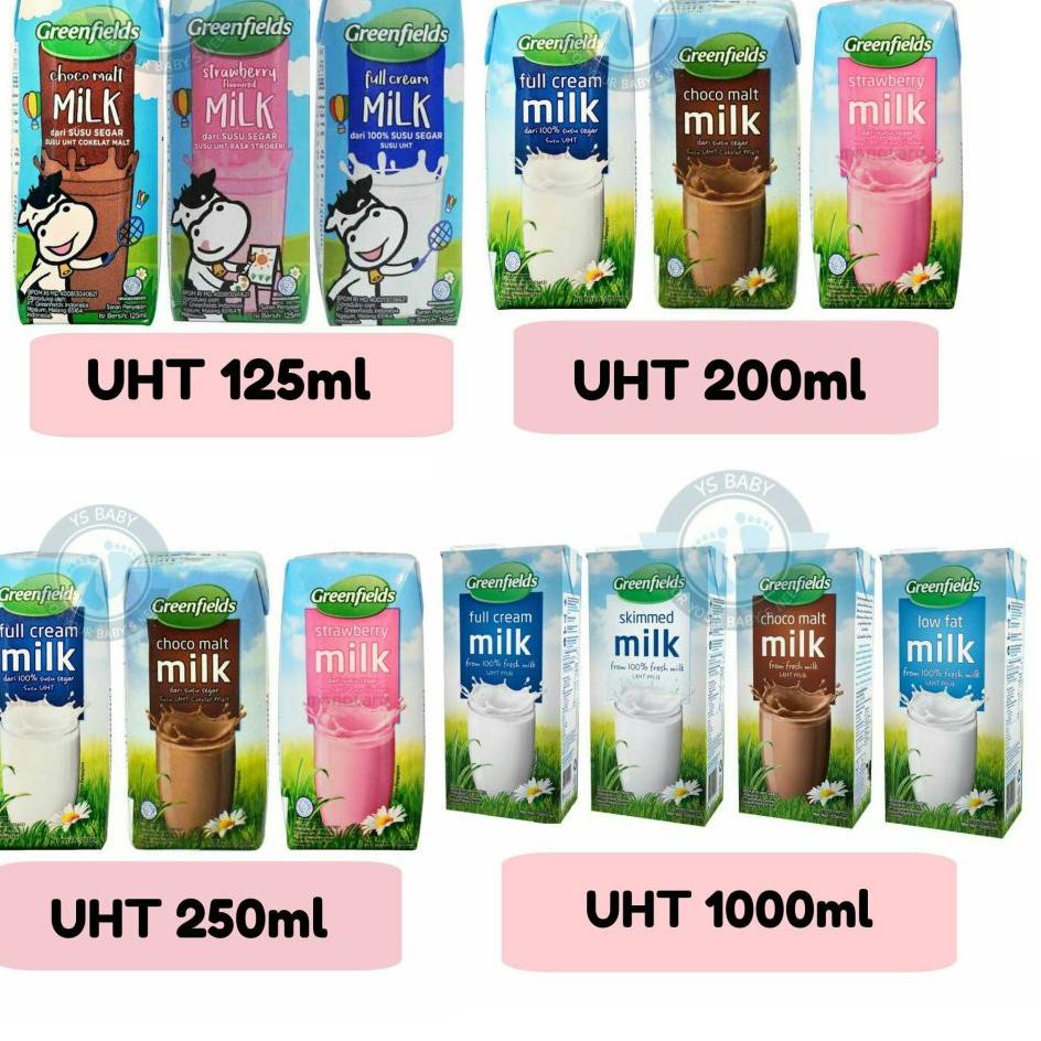 

✩ UHT Greenfields 125ml Perkarton isi 40 Greenfield ➲
