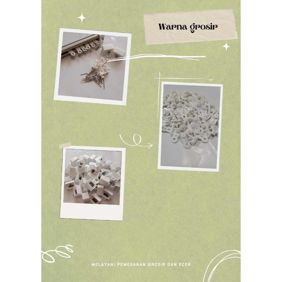 TUTUP REL GORDEN KOTAK BIASA/TUTUP BATANG KOTAK/UJUNG RAIL PUTIH