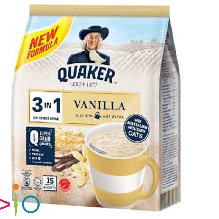 

Tren Baru Quaker 3 in 1 Vanilla Oat Cereal Drink Malaysia
