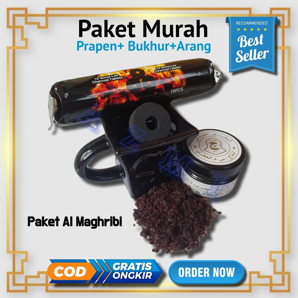 Paket Buhur Ekonomis Prapen Mini dan Arang Briket Ben Aboe Bakr Jufri
