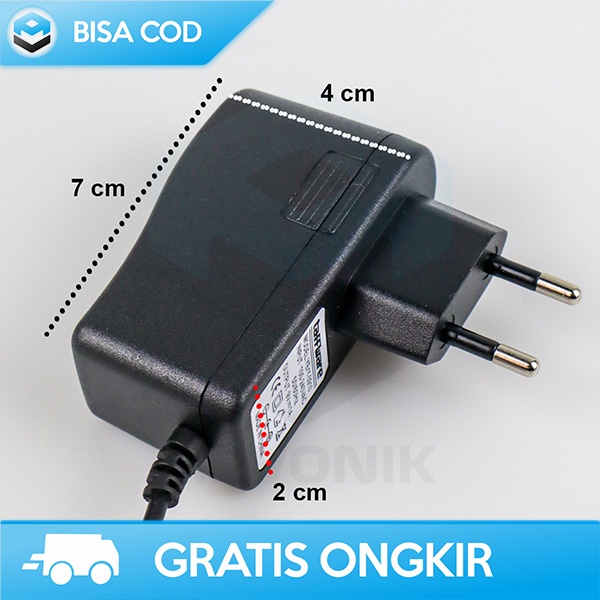 KABEL ADAPTER PEDAL EFEK GITAR LISTRIK DISTORSI EU PLUG BY TAFFWARE