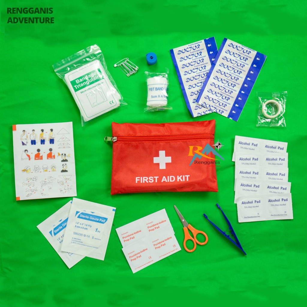 First Aid Kit Emergency Survival Pertolongan Pertama Lengkap Tass obat P3K