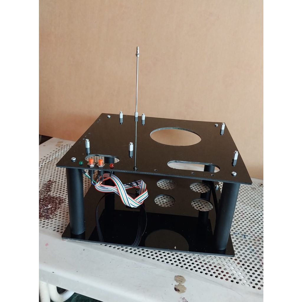 Casing Komputer Akrilik Micro ATX / ITX Open Air PC Acrylic Case mATX CPU