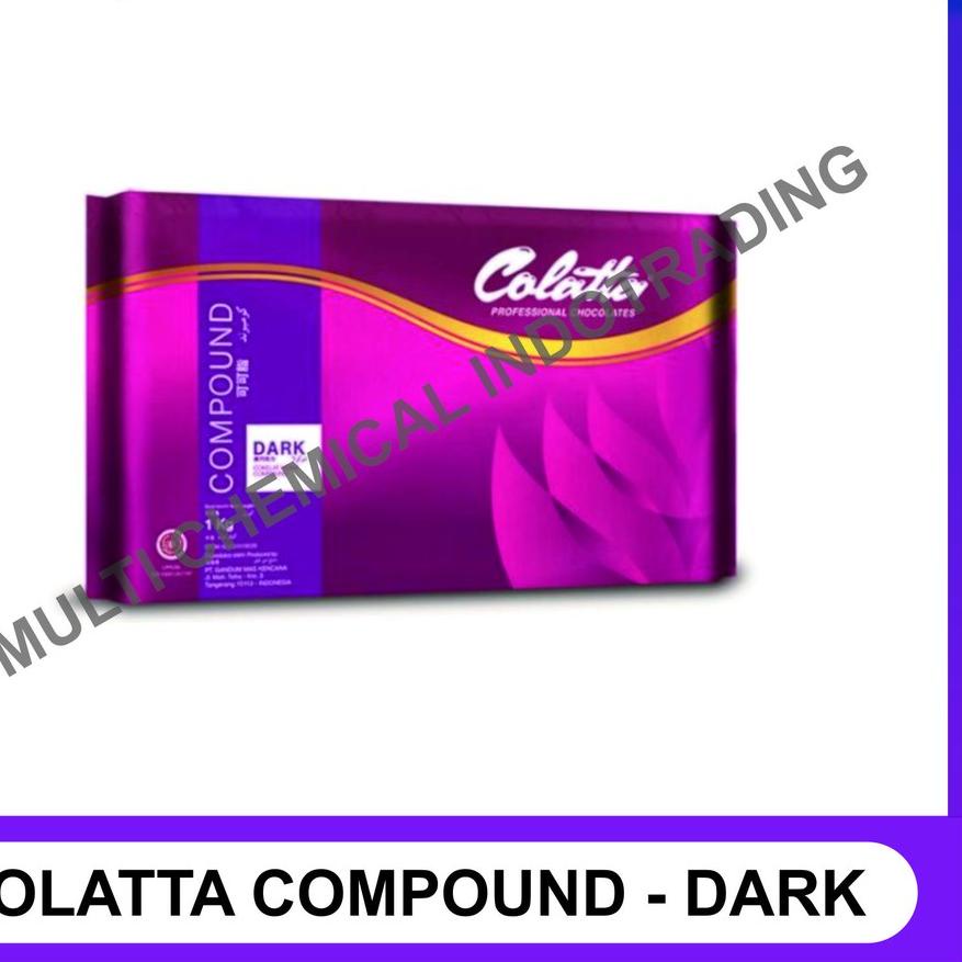 

❃ COLATTA DARK CHOCOLATE COMPOUND / COKLAT BATANG PAHIT 1 KG ♔