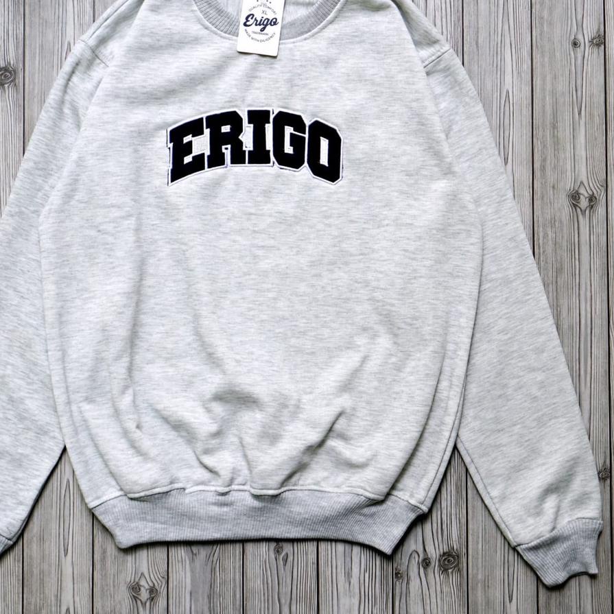 ➴ SWEATER ERIGO CREWNECK TERBARU - SWEATER PRIA ERIGO CREW NECK HITAM MURAH ✪