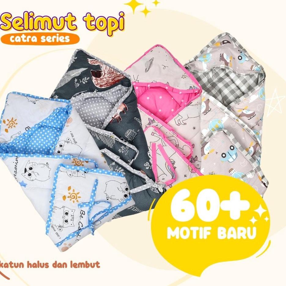 ♀ Selimut Topi Bayi Baby Blanket Bonus Tas Mika Kado Lahiran Terbaik ☞