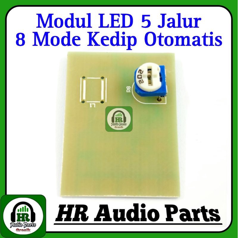 Modul LED 5 Jalur 5TR Dengan 8 Mode Kedip Otomatis Auto BK-S34 BK S34