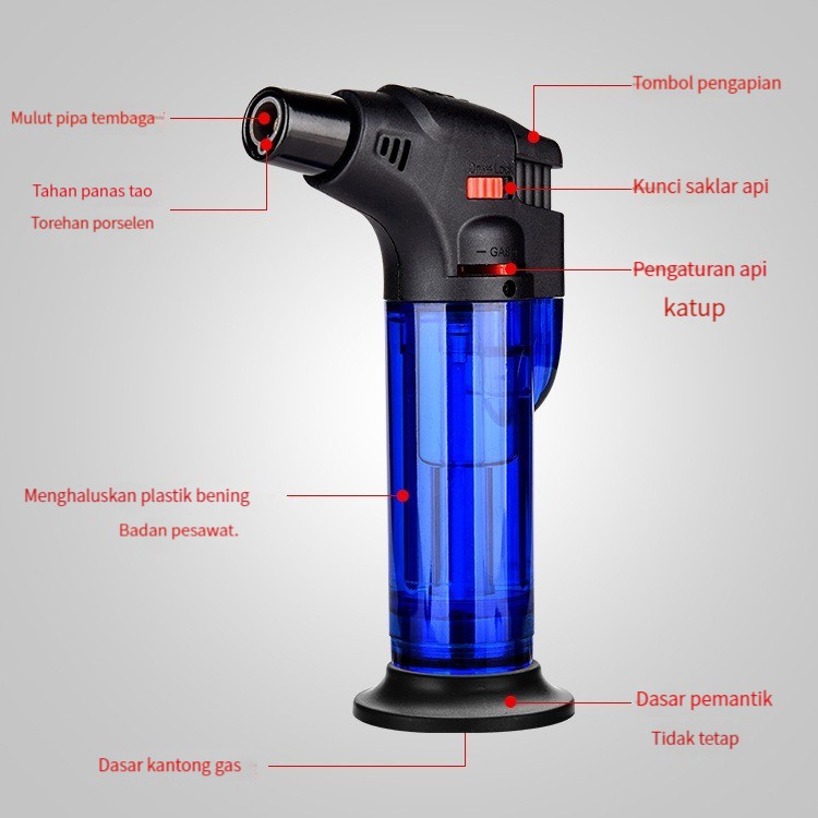 BABYBOZ - Firetric Korek Api Gas Butane Torch Jet Windproof LIGHTER