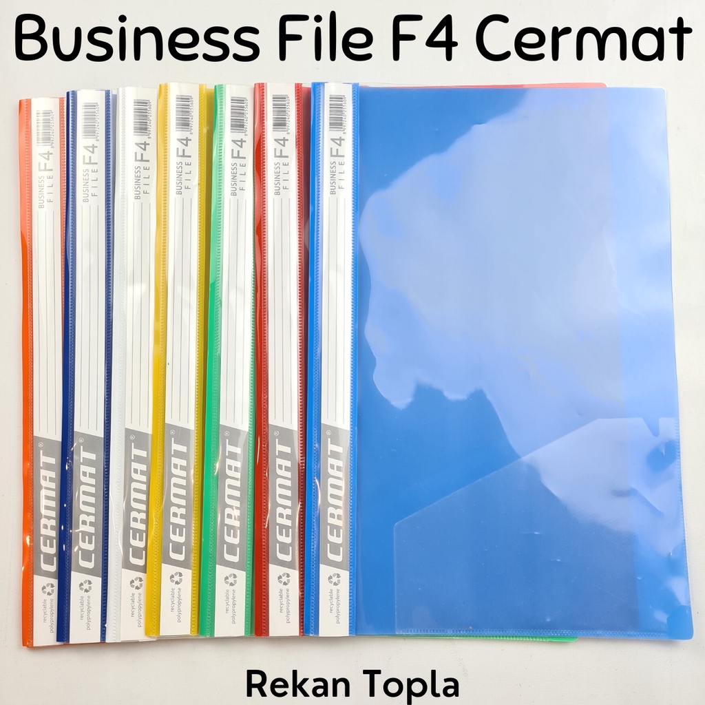 

Business File F4 Pocket / Bisnis File / Map Snelhecter / Map Snelhecter Pocket / Plastik Business File / TERMURAH/ Merek Cermat