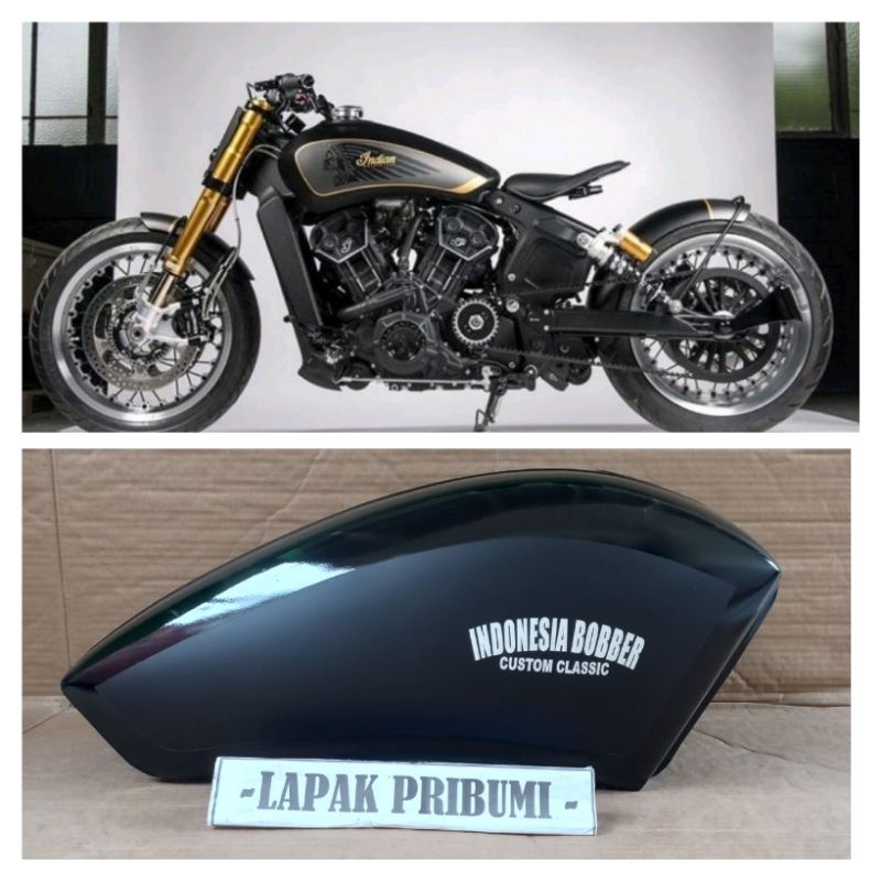 Tangki Bobber Tangki Japstyle Bober Bobber Custom Japstyle Choper Chopper Bahan tebal resin anti boc