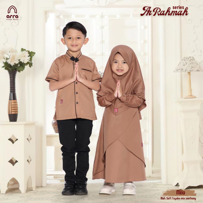 Gamis Sarimbit Keluarga Ayah Ibu Anak Series Ar Rahmah Warna Milo Original Premium Arra Sarimbit Couple 2023 Terbaru Busana Muslim Kapel Kondangan Baju Couple Keluarga Muslim Sarimbit Lebaran Baju Kondangan Wanita Kekinian Jumbo