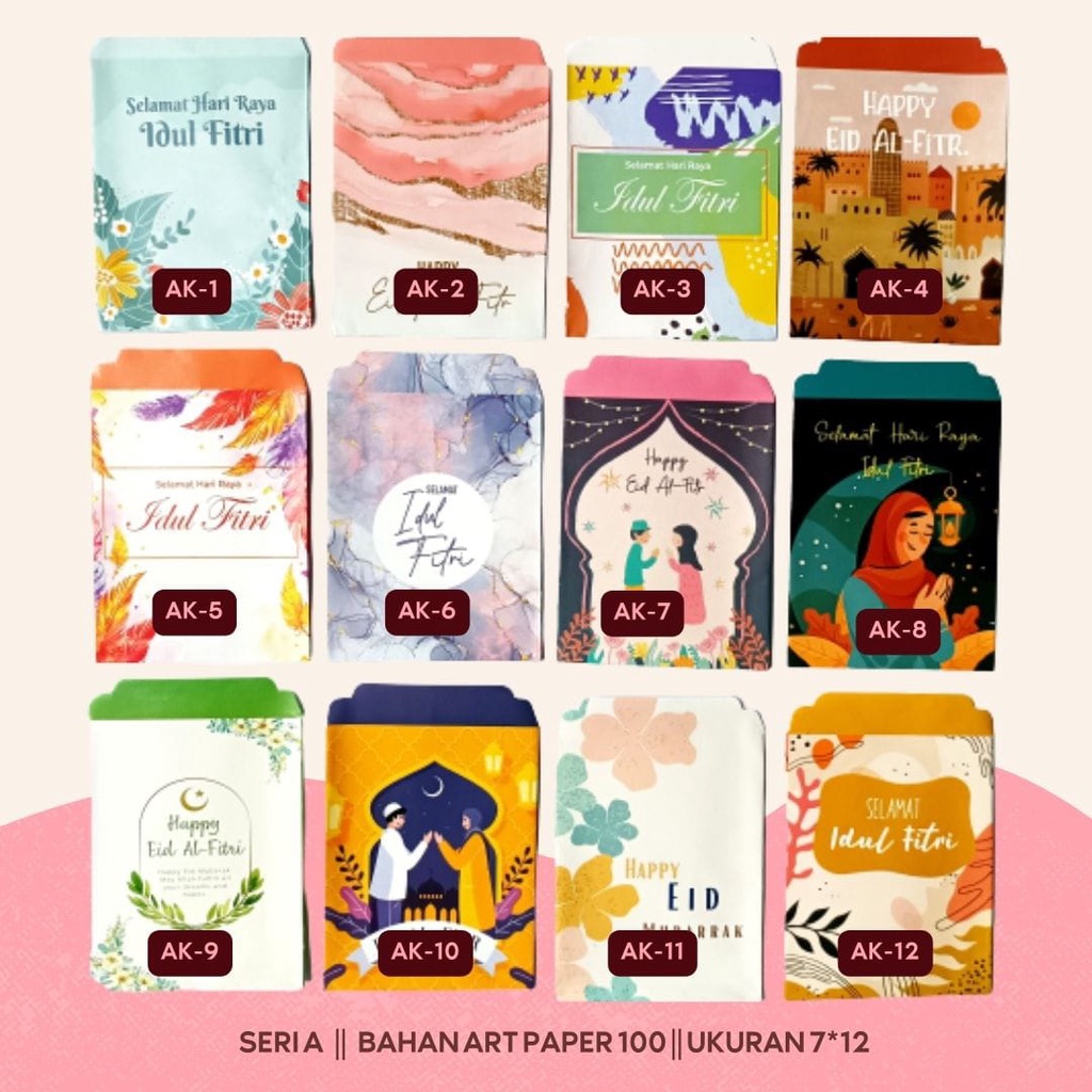 

(AK-ISI 10) Amplop Lebaran Karakter / Amplop lebaran Aesthetic / Amplop lebaran Shabby / Amplop Kondangan / Amplop lebaran Lucu