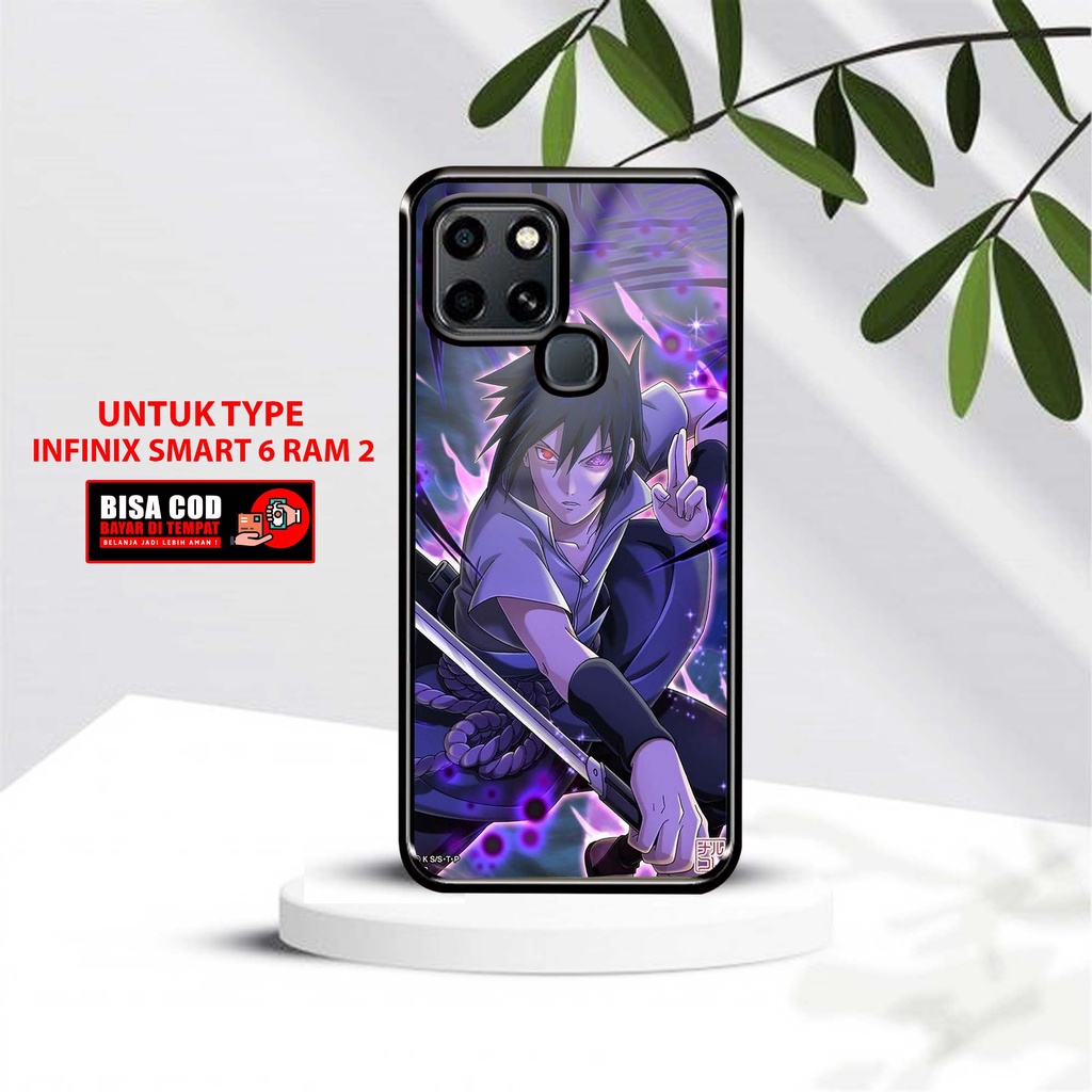 Case Infinix Smart 6 Ram 2 Terbaru [ Motif NARTO ] Softcase 2D Glossy Infinix Smart 6 Ram  - Case hp