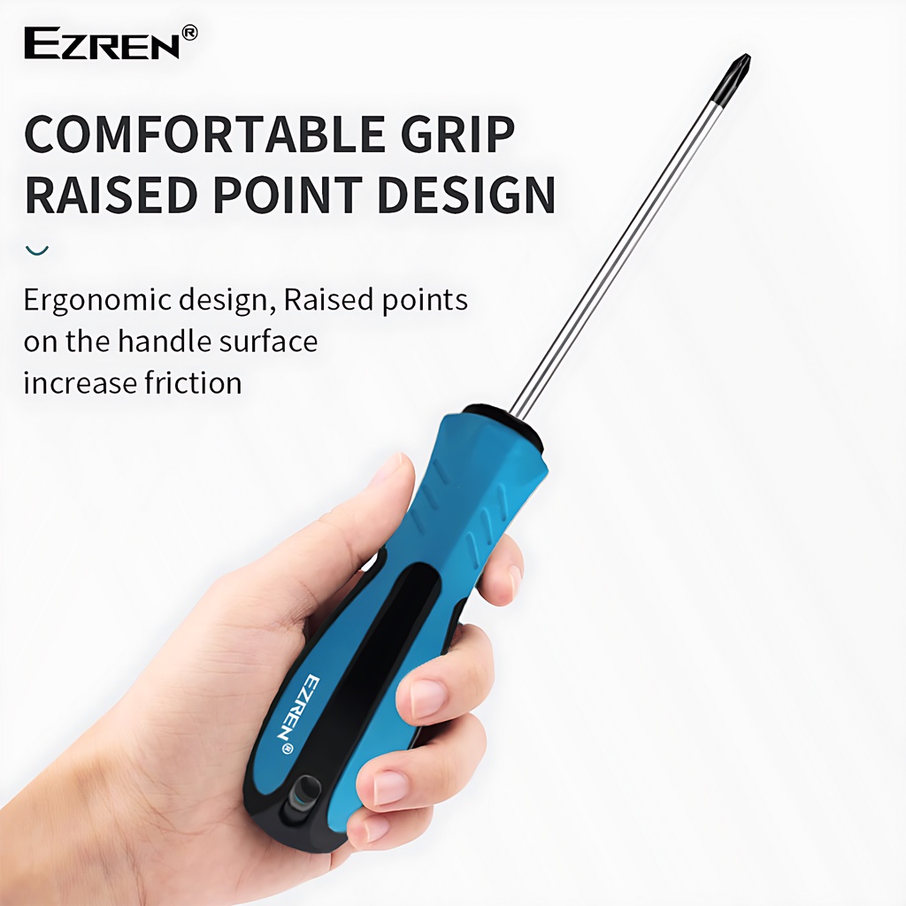 Ezren EZ-ST6X200MM Obeng Satuan Screwdriver 6*200mm Plus (+) CR-V Ori