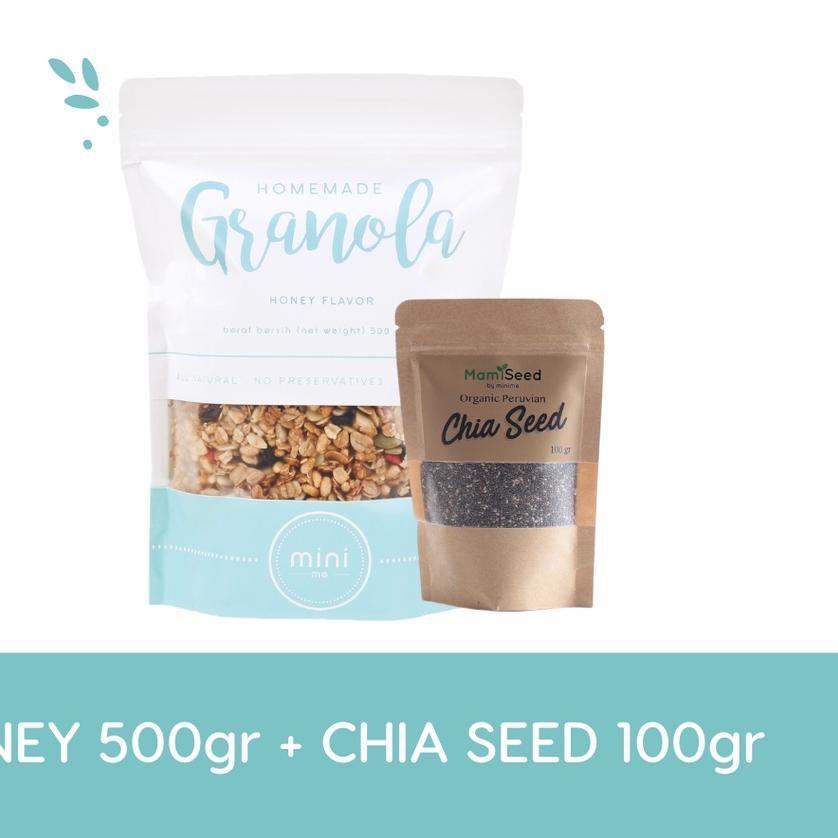 

➶ BUNDLE Minime Granola 500gr & Black Organic Chia Seeds 100gr ♠