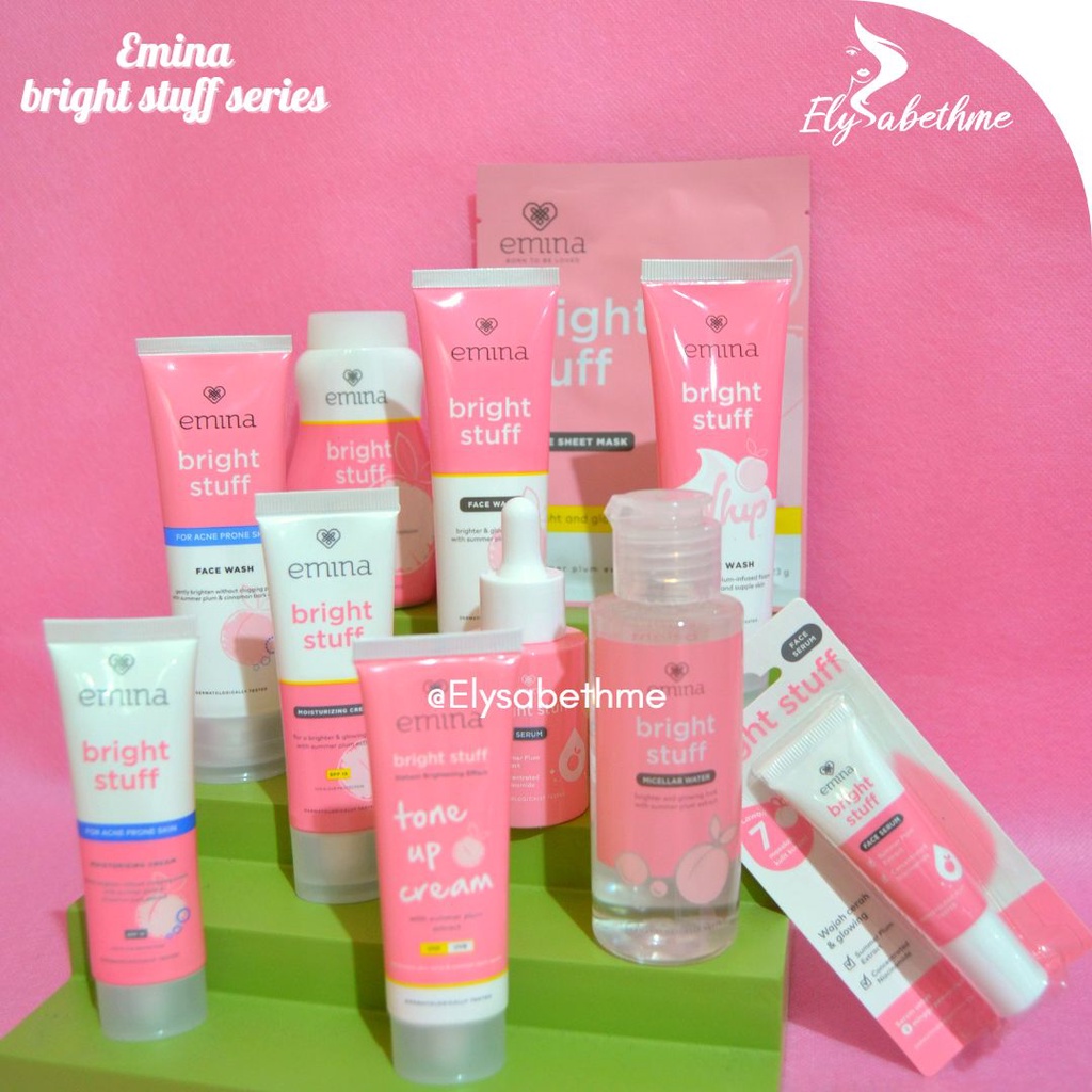 ✿ELYSABETHME✿ ˜”*°• emina •°*”˜. Emina bright stuff series untuk ecer pemutih pencerah wajah cocok untuk remaja dan dewasa kulit