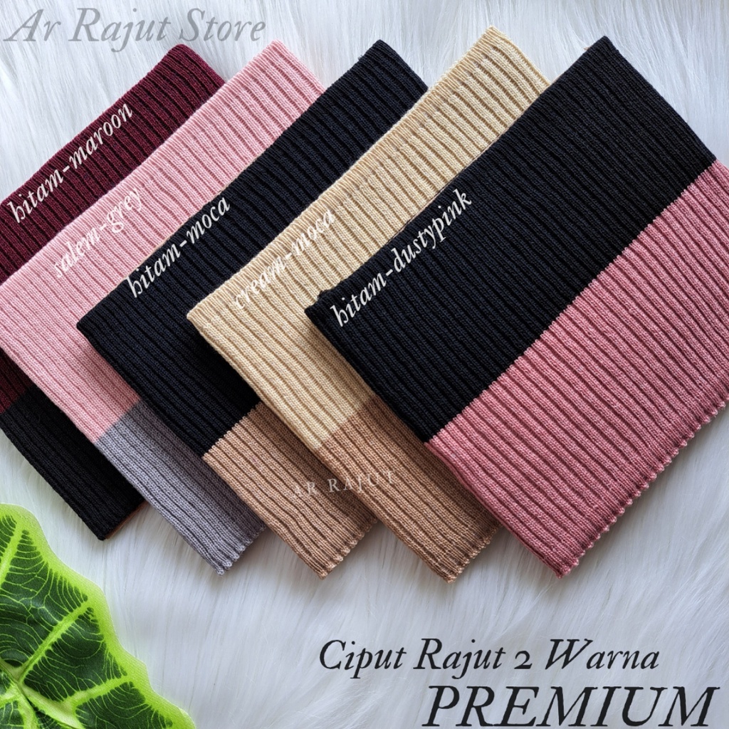 Ciput Rajut Premium 2 warna Daleman hijab premium anti pusing