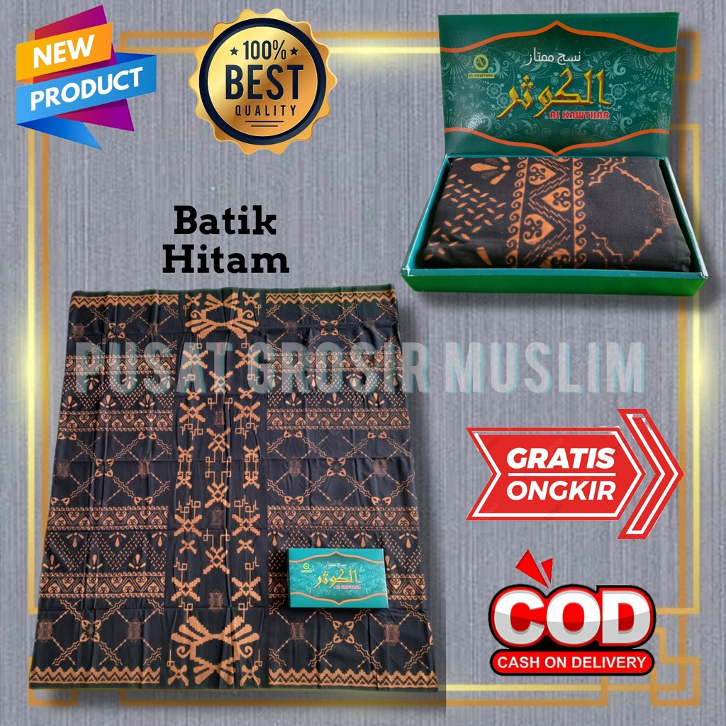 Sarung Printing Batik Al Kawthar / Sarung Batik Terbaru / Sarung Dewasa Motif Batik