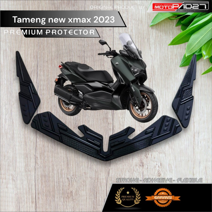 Motopad27 Sticker rubber protector alis lampu depan Xmax New 2023 stiker karet tameng depan Xmax 2023