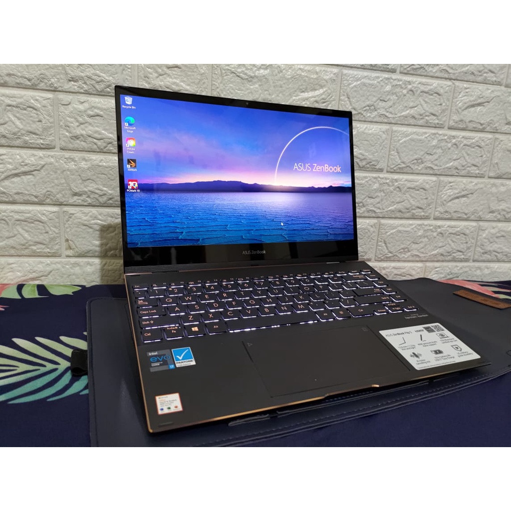 Laptop Asus Zenbook Flip S UX371EA OLED 4K UHD Touch  i7 1165G7 16GB 1TB SSD 13.3&quot;UHD W11