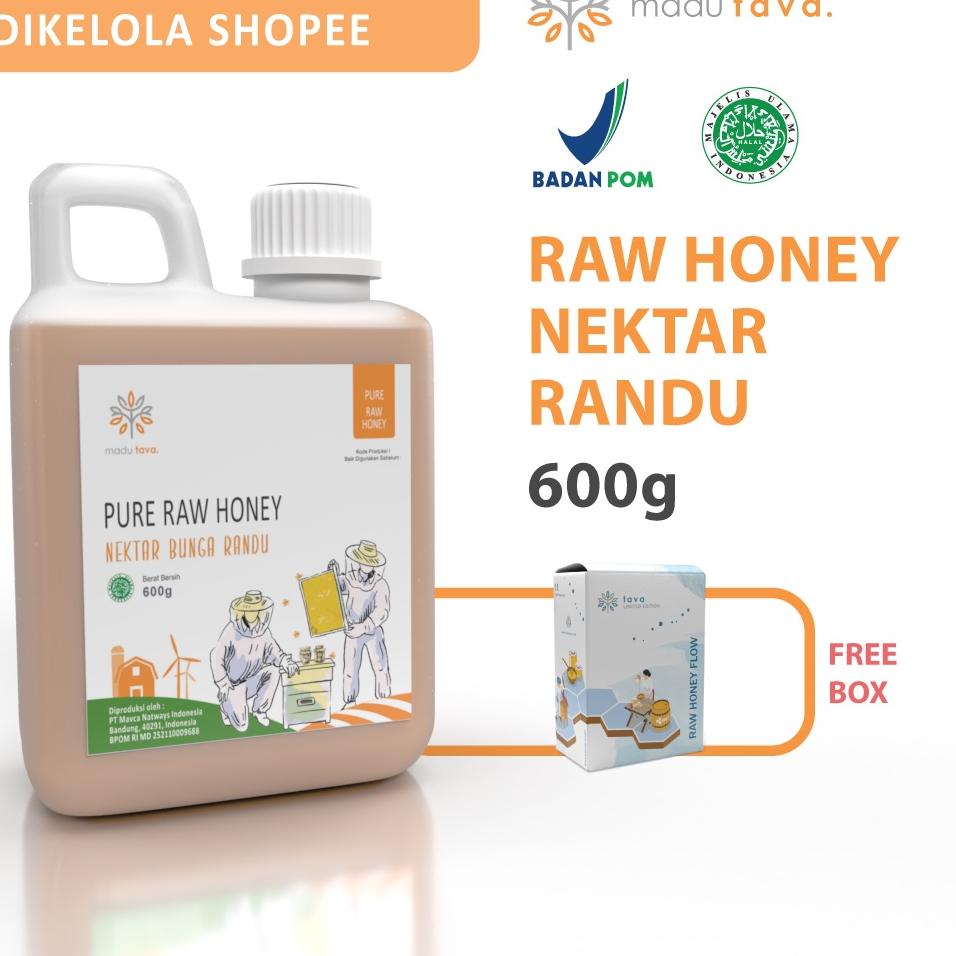 

☟ Asli Murni 600gr Tava Grade A Nektar Randu 100% Alami Pure Natural Raw Honey ♫