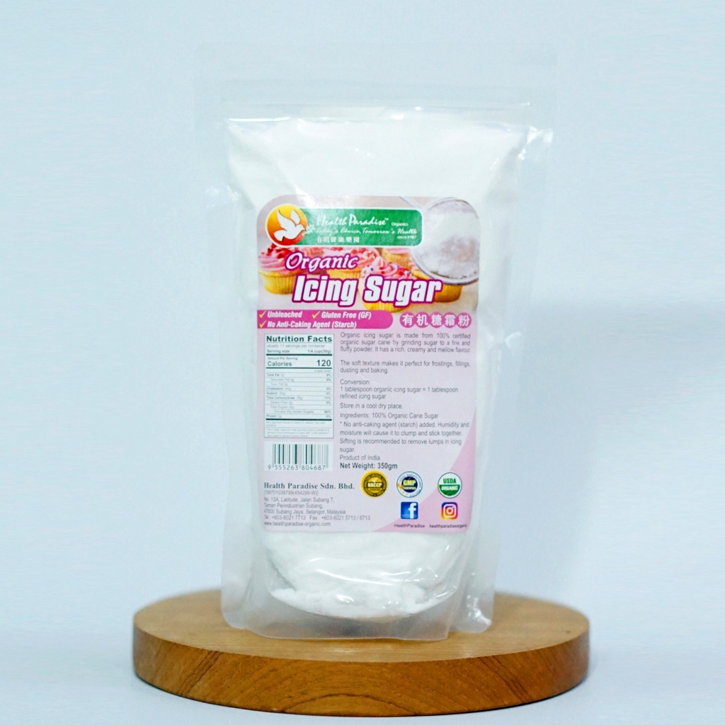 Health Paradise Organic Icing Sugar 350gr