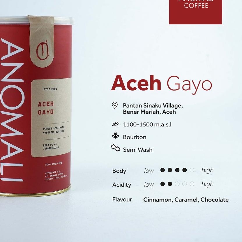 

♦ Anomali Coffee Biji Kopi Aceh Gayo 200 gram ◙