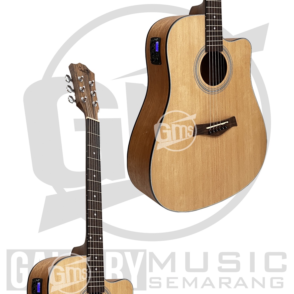 ORIGINAL!!! Gitar Akustik Elektrik Import Merk Cowboy GWC-240 NA GWC 240NS Equalizer Tuner AW-39