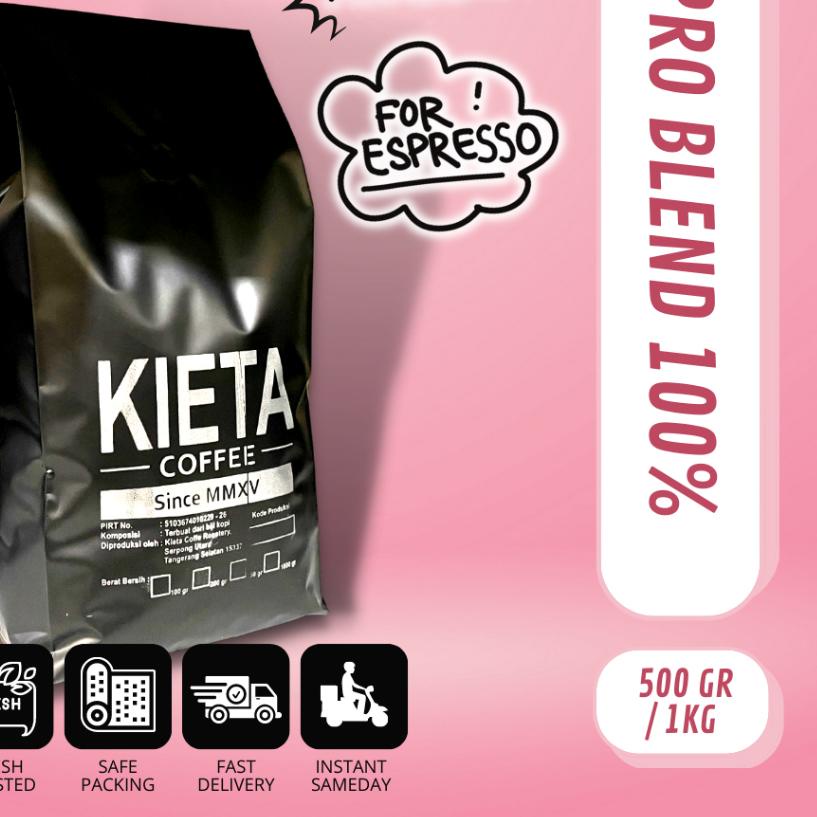 

™ Biji Kopi 1kg Espresso Blend Arabika 100% ♨