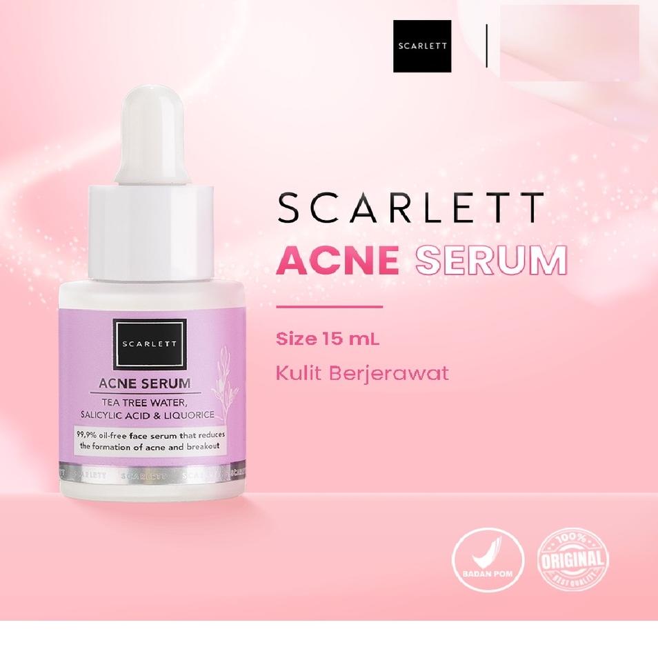 ➸ Scarlett Whitening Acne Serum | serum acne scarlett original ✰