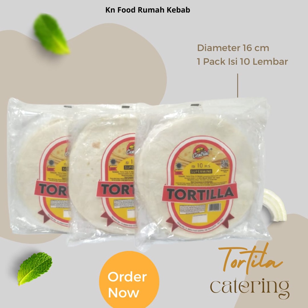 

CATRING Khusus GOJEK-GOSEND - Tortila Catering Crispy 17 cm isi 10 pcs