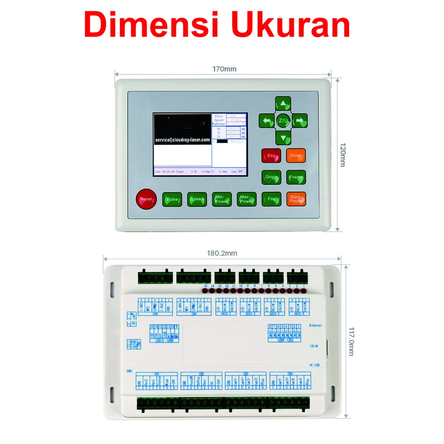 [HAEBOT] DSP Controller RUIDA RDC6442S 6442S Offline Kontroler CNC Laser CO2 Engraving Cutting Machine Controler 4 Axis