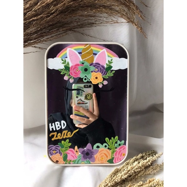 Mirror Painting Aesthetic|| kado ulang tahun || kado wisuda