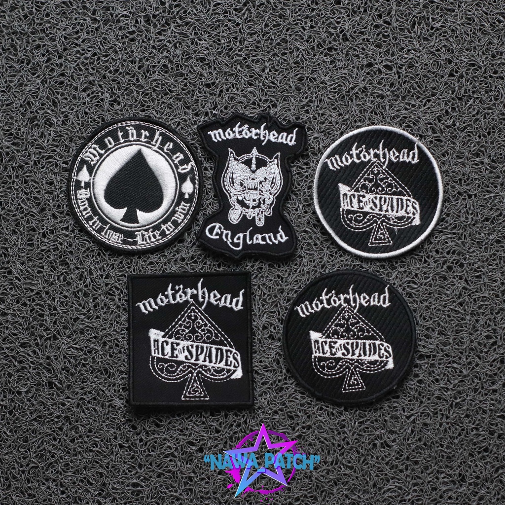 PATCH BORDIR MOTORHEAD/ EMBLEM BORDIR MUSIK BAND PATCH BEST QUALITY/AKSESORIS FASHION
