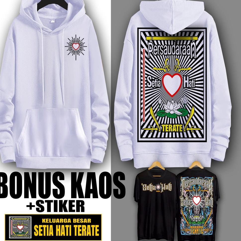 Jaket hoodie PSHT putih [WGE.6Fe23ᴵ]