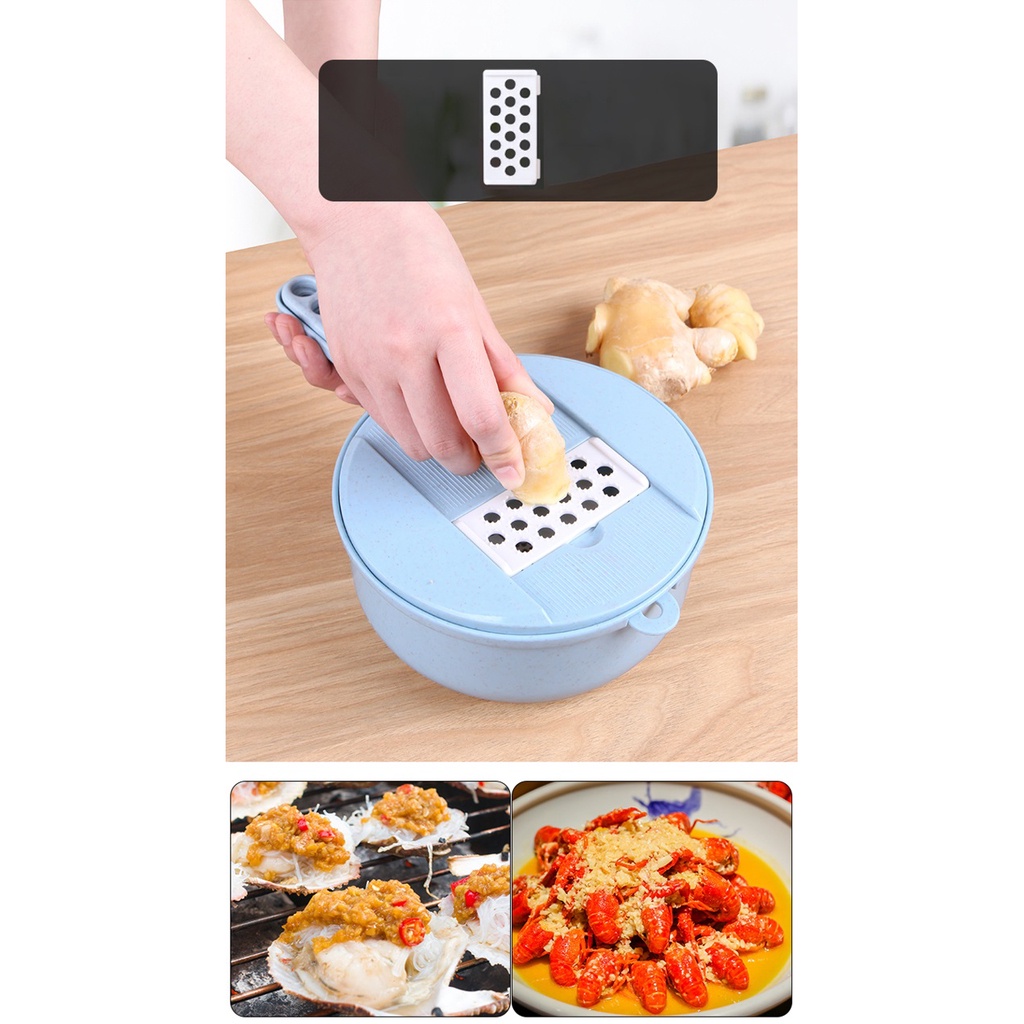 FYGALERY HL0142 Alat Potong Kentang Sayur 8 In 1 Multifungsi Pengiris Parutan Chopper Kitchen