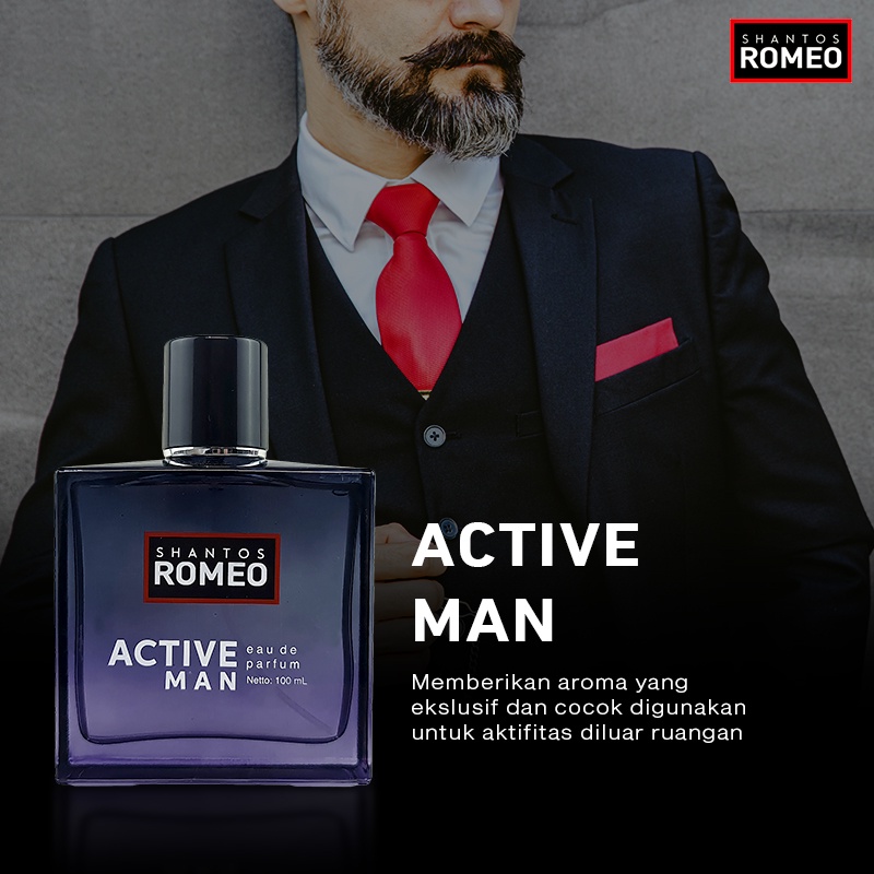 BPOM SHANTOS ROMEO EAU DE PARFUM 100ML / PARFUM PRIA  / SYE