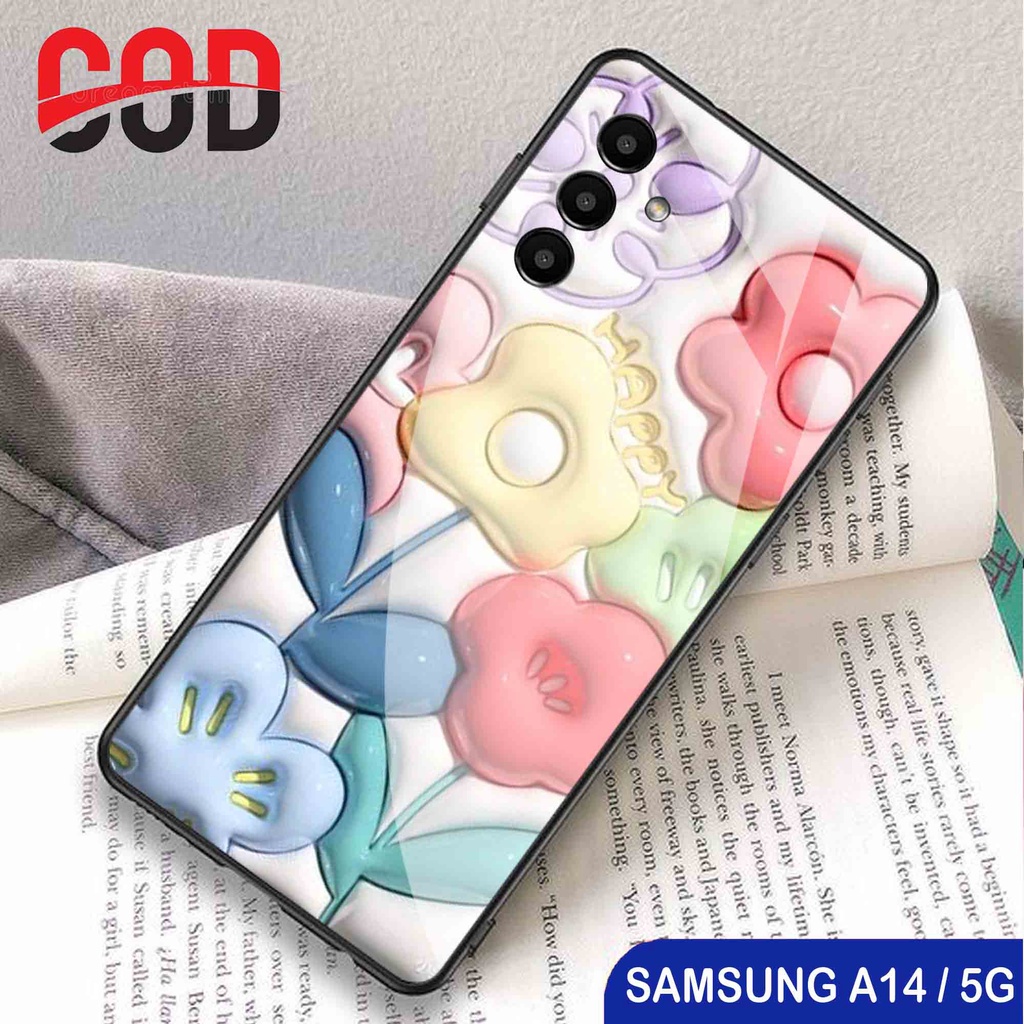 Case Glass Kaca Samsung A14 5G - Case Samsung A14 5G - Casing Samsung A14 5G - N152