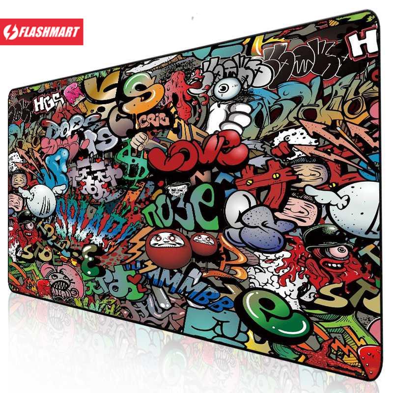 Flashmart Gaming Mouse Pad Street Grafitti Desk Mat - EI25