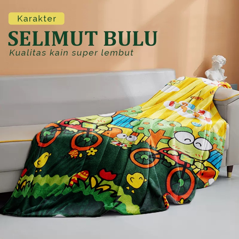COD - PARTYHOSES - HK300 - Selimut Karakter Halus - Selimut Halus ukuran 125x175cm - Selimut Anak2 Praktis